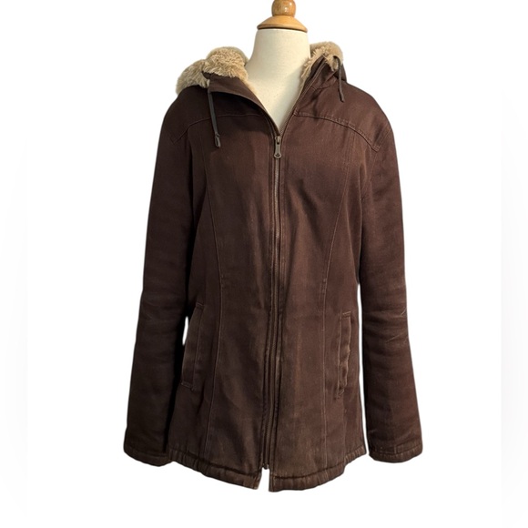Hemp Hoodlamb Jackets & Blazers - Hemp HoodLamb Lined Coat | Chocolate Brown | Women’s L | Eco Winter Parka